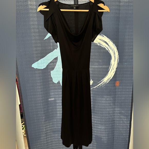 NWOT Banana Republic Silk Black Dress - Picture 2 of 5